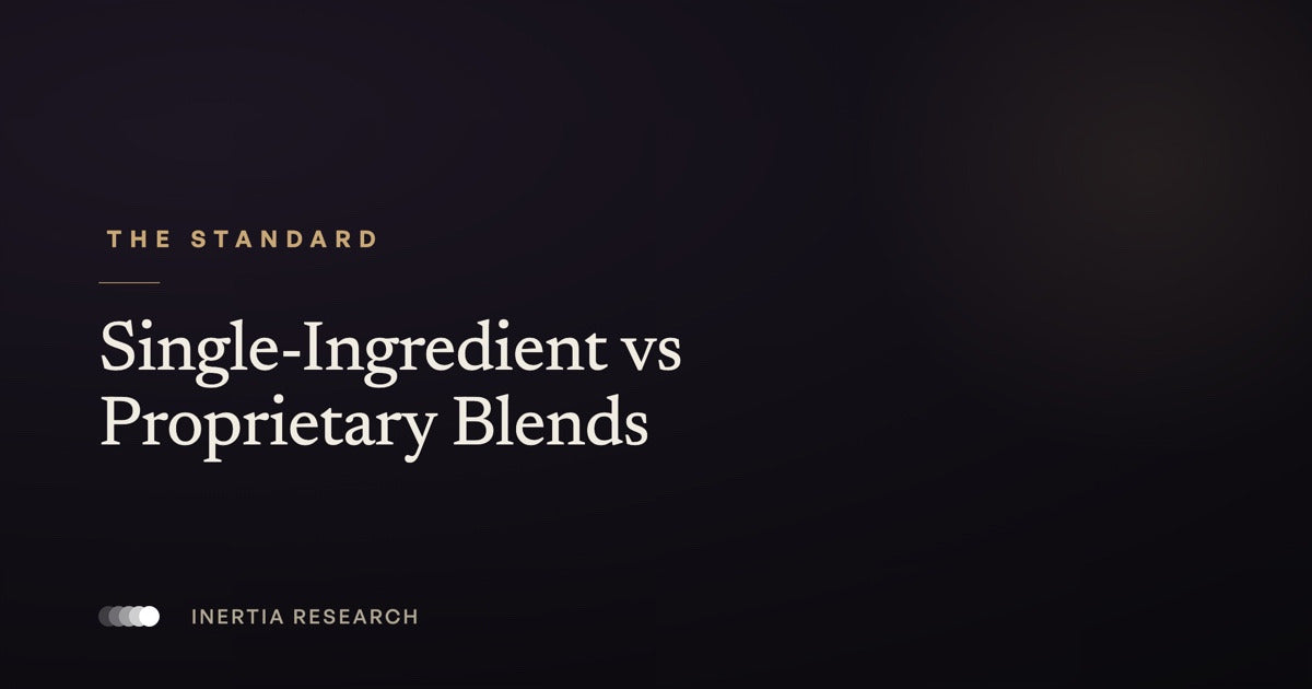 Inertia Supplements: single-ingredient vs proprietary blends